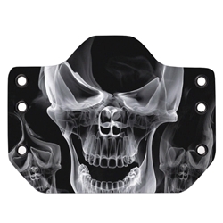 Bullseye Custom Holster Smoke Skull OWB/IWB Med