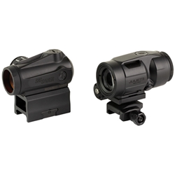 Sig Sauer, ROMEO MSR/Juliet Combo Kit, Red Dot Sight w/Juliet3-Micro Magnifier, 3X22, 2 MOA, Black