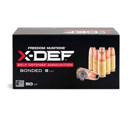 Freedom Munitions X-DEF 9mm 115 GR HP 50 BX