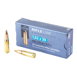 Prvi Partizan Ammunition, 7.62X39, 123Gr, FMJ, 20BX