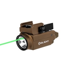 Olight Baldr S Rail Mounted Light 800 with Green Laser - Desert Tan