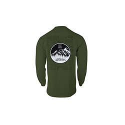 Glock, Born In Austria, Long Sleeve, T-Shirt, Green - S