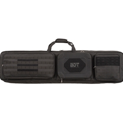 Bulldog Cases, Double Suppressor Tactical Rifle Bag, 48", Poly Oxford Nylon Material, Black