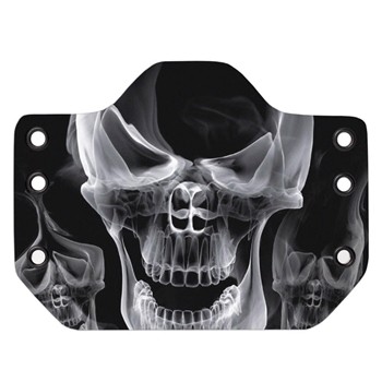 Bullseye Custom Holster Smoke Skull OWB/IWB Med