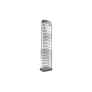 ETS, Magazine, 9mm, 19 Rounds, Fits Glock 43X/48, Polymer, Clear
