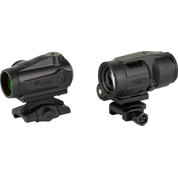 Sig Sauer, Romeo 5 Gen II/Juliet3-Micro Combo Kit, Red Dot Sight w/Juliet3-Micro Magnifier, 1X20mm/3X22mm, 2 MOA Dot, Black