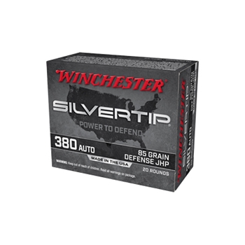 Winchester Slivertip 380 ACP 85 gr JHP 20 Bx