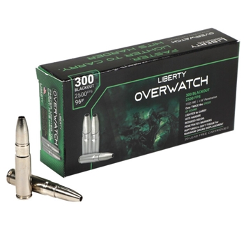 Liberty Ammunition 300 Blackout Overwatch 20 Bx 96 gr