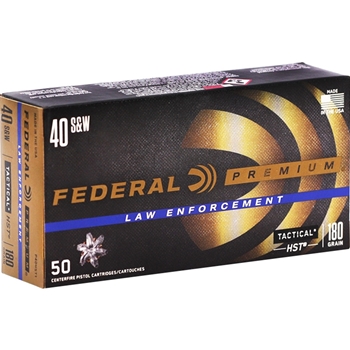 Federal Premium HST 40 S&W 180 Gr JHP 50 BX