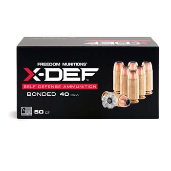Freedom Munitions X-DEF 40 S&W 180 GR HP 50 BX
