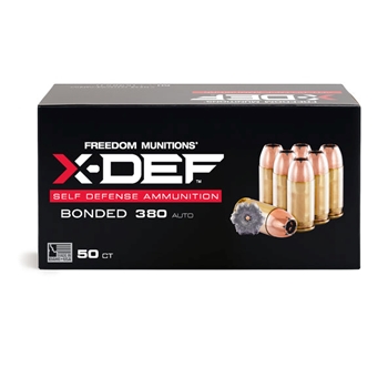 Freedom Munitions X-DEF 380 Auto 95 GR HP 50 BX