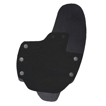 Bullseye Custom Holster MATTE BLACK Hybrid Kit OC IWB RH Lg