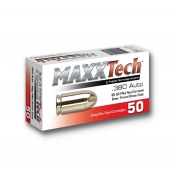 MAXX Tech 380acp 95 GR FMJ 50 BX