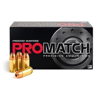 Freedom Munitions ProMatch 9 MM 124 GR HP 50 BX