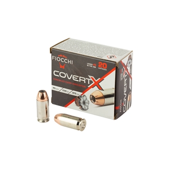 Fiocchi Ammunition, COVERT X, 45 ACP, 230 GR, JHP, 20BX