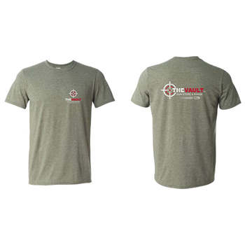 The Vault, Short Sleeve T-Shirt, Heather Military Green, M