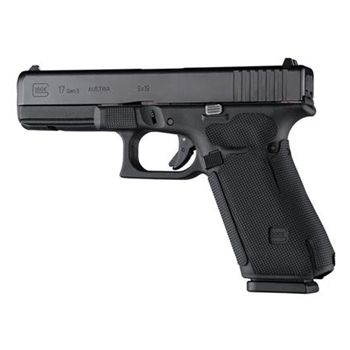 Hogue Wrapter Adhesive Grip Glock 17/17 MOS/34 MOS/45/45 MOS/19x (Gen 5) No Backstrap Rubber Block Texture Black