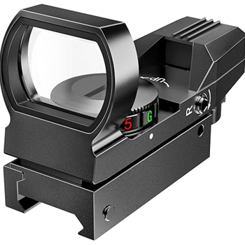Feyachi Reflex Sight - Adjustable Reticle (4 Styles) Both Red and Green in one Sight!